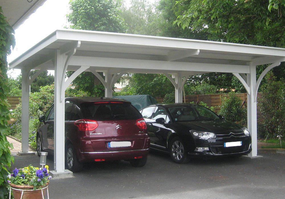 Carport double bois