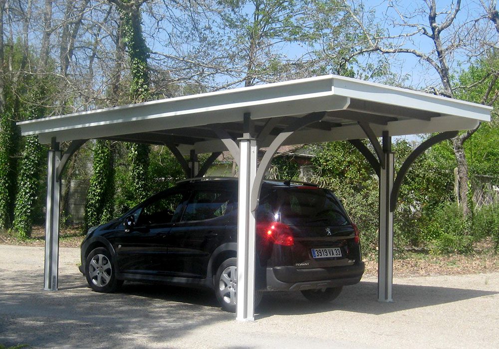 Carport simple bois